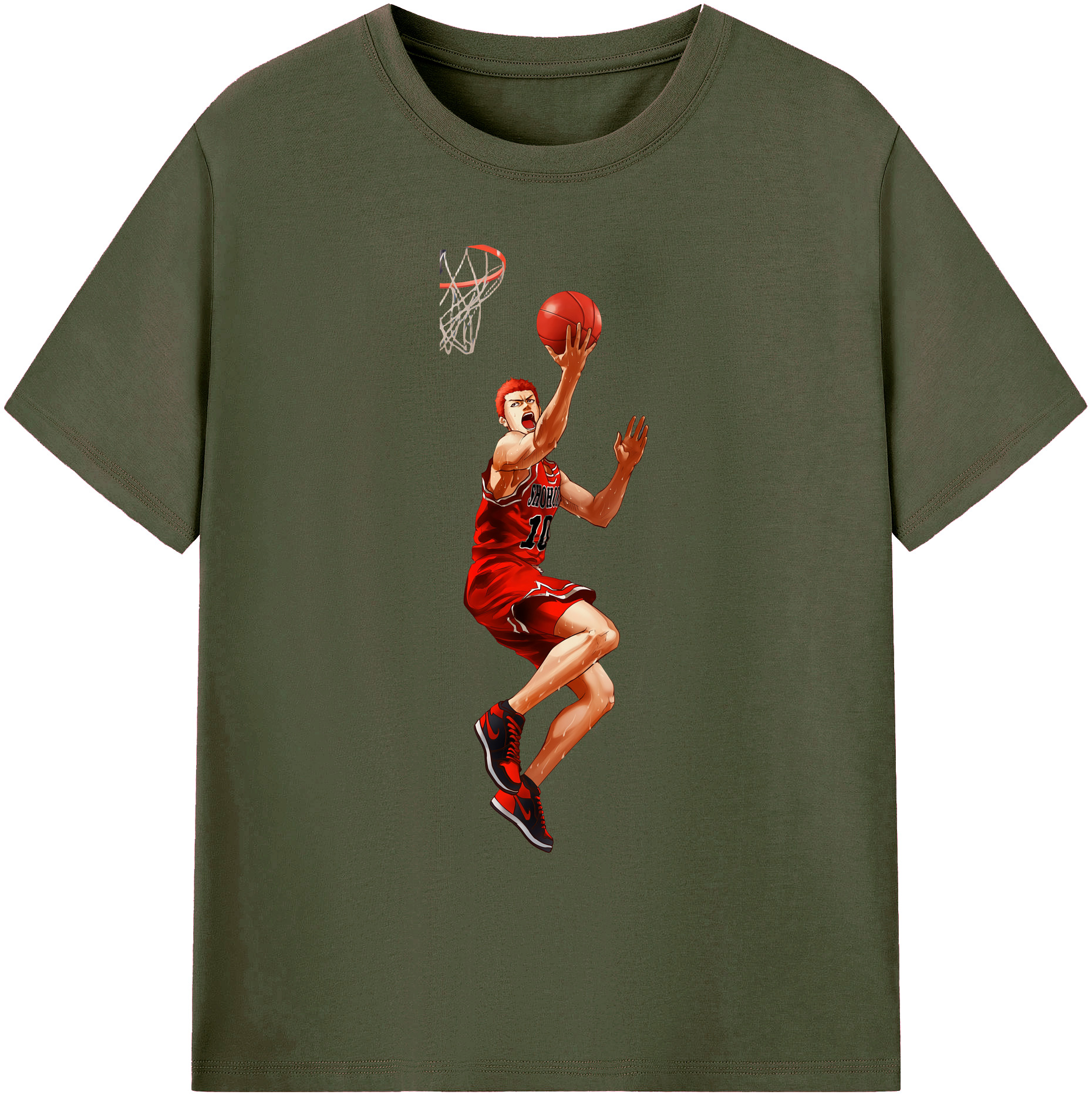（画像用） SLAM DUNK／スラムダンク 綿100％ メンズ半袖Tシャツ｜肌触りやわらか＆通気性